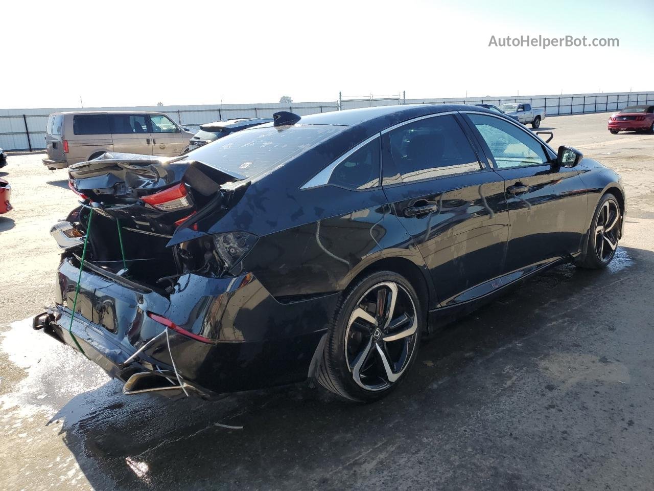 2018 Honda Accord Sport Black vin: 1HGCV1F39JA224323