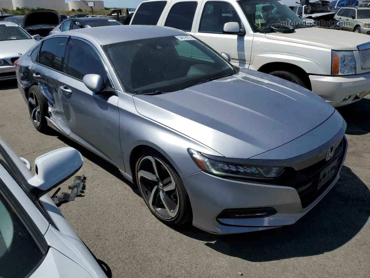 2018 Honda Accord Sport Silver vin: 1HGCV1F39JA238738