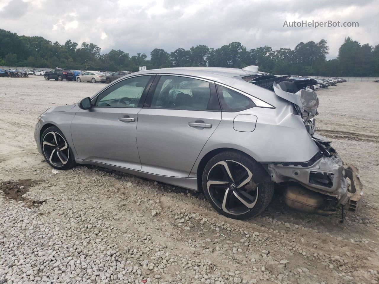 2018 Honda Accord Sport Silver vin: 1HGCV1F39JA248301