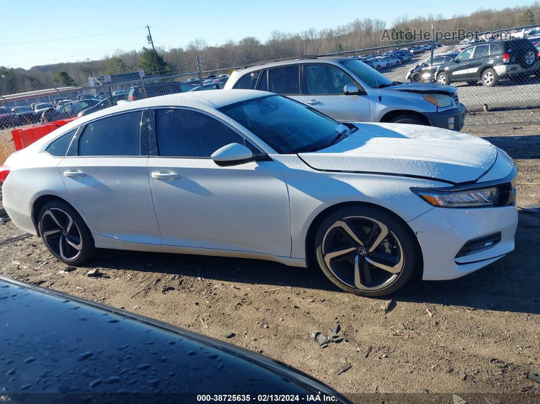 2018 Honda Accord Sport White vin: 1HGCV1F39JA262182