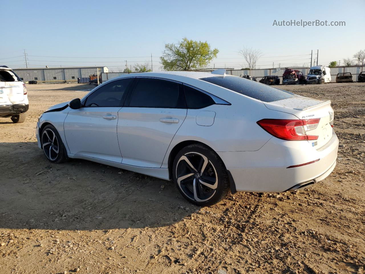 2019 Honda Accord Sport White vin: 1HGCV1F39KA009297