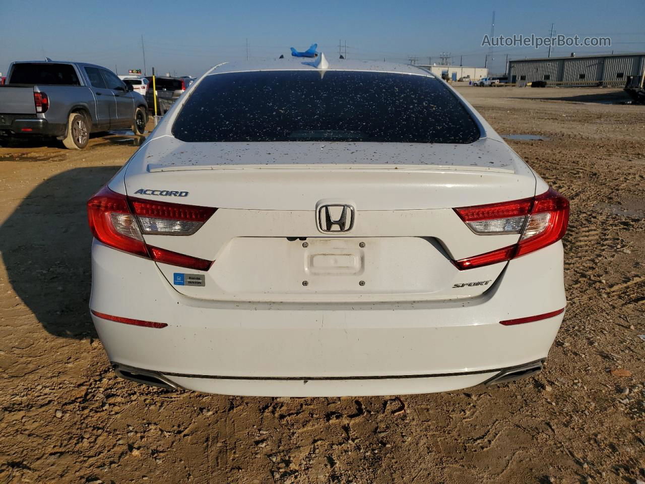 2019 Honda Accord Sport White vin: 1HGCV1F39KA009297