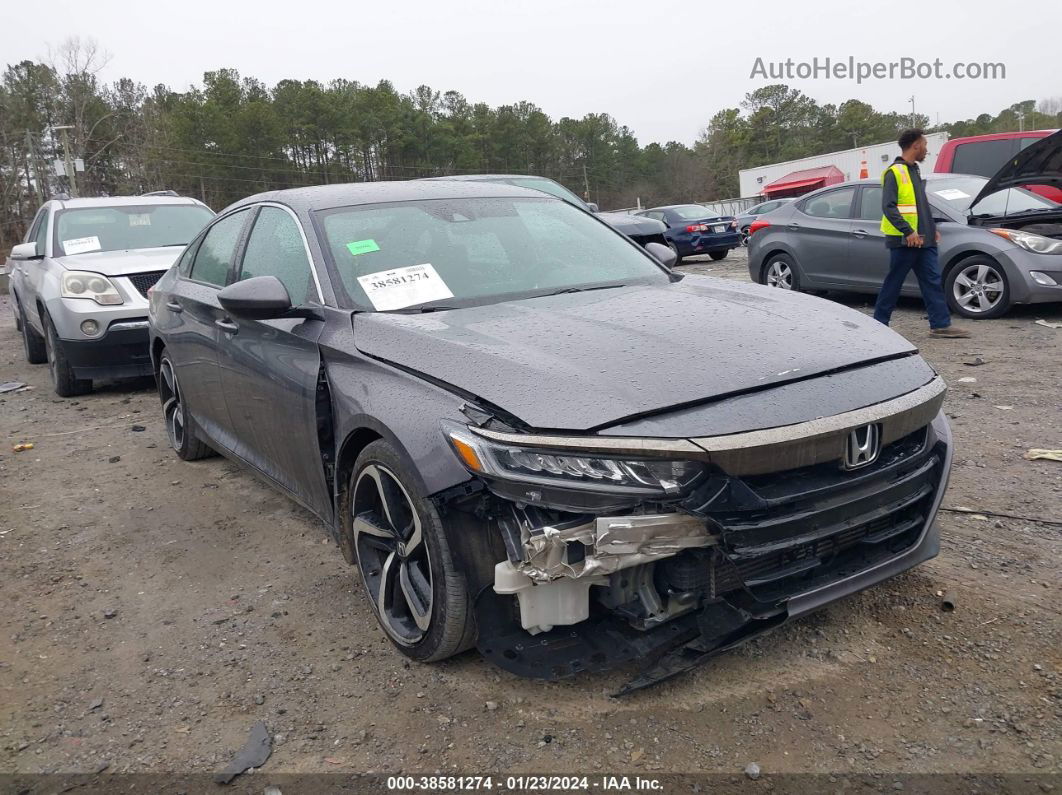 2019 Honda Accord Sport Gray vin: 1HGCV1F39KA013544