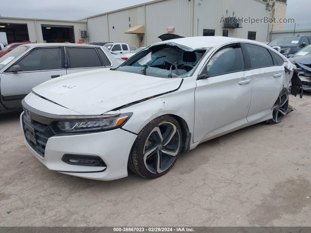 2019 Honda Accord Sport Белый vin: 1HGCV1F39KA015505