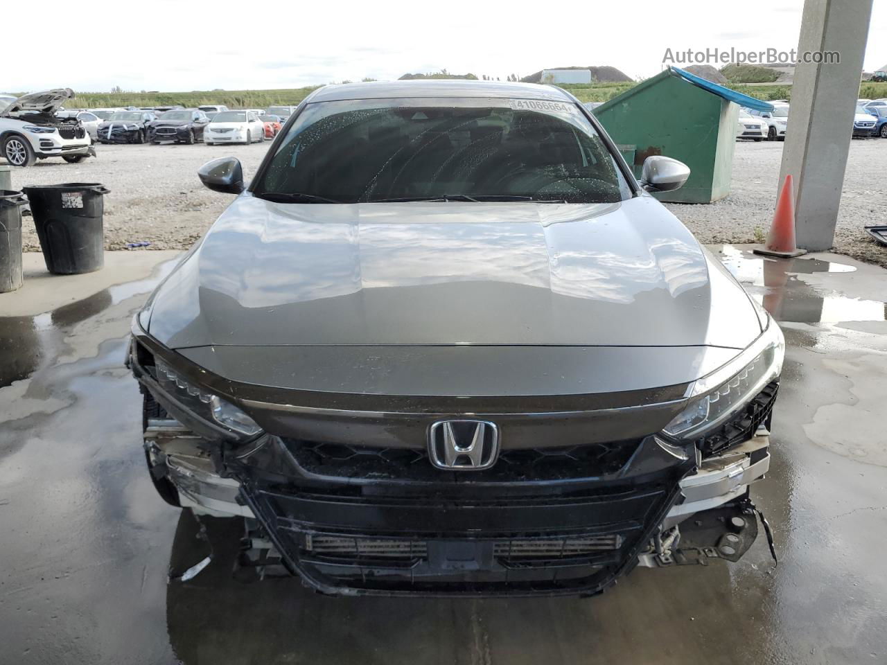 2019 Honda Accord Sport Silver vin: 1HGCV1F39KA023085