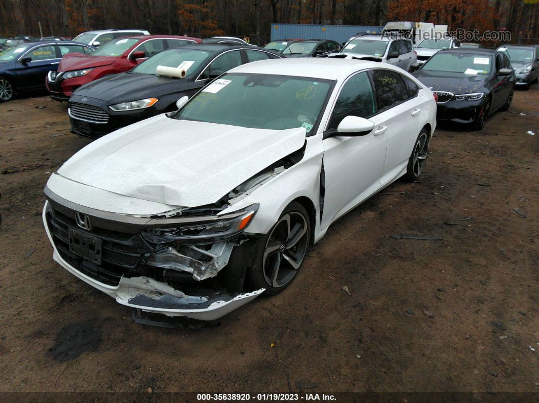 2019 Honda Accord Sedan Sport 1.5t White vin: 1HGCV1F39KA023314