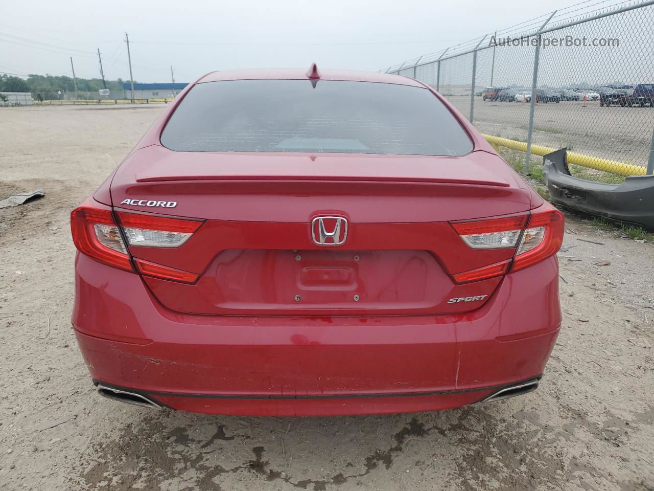 2019 Honda Accord Sport Red vin: 1HGCV1F39KA034569