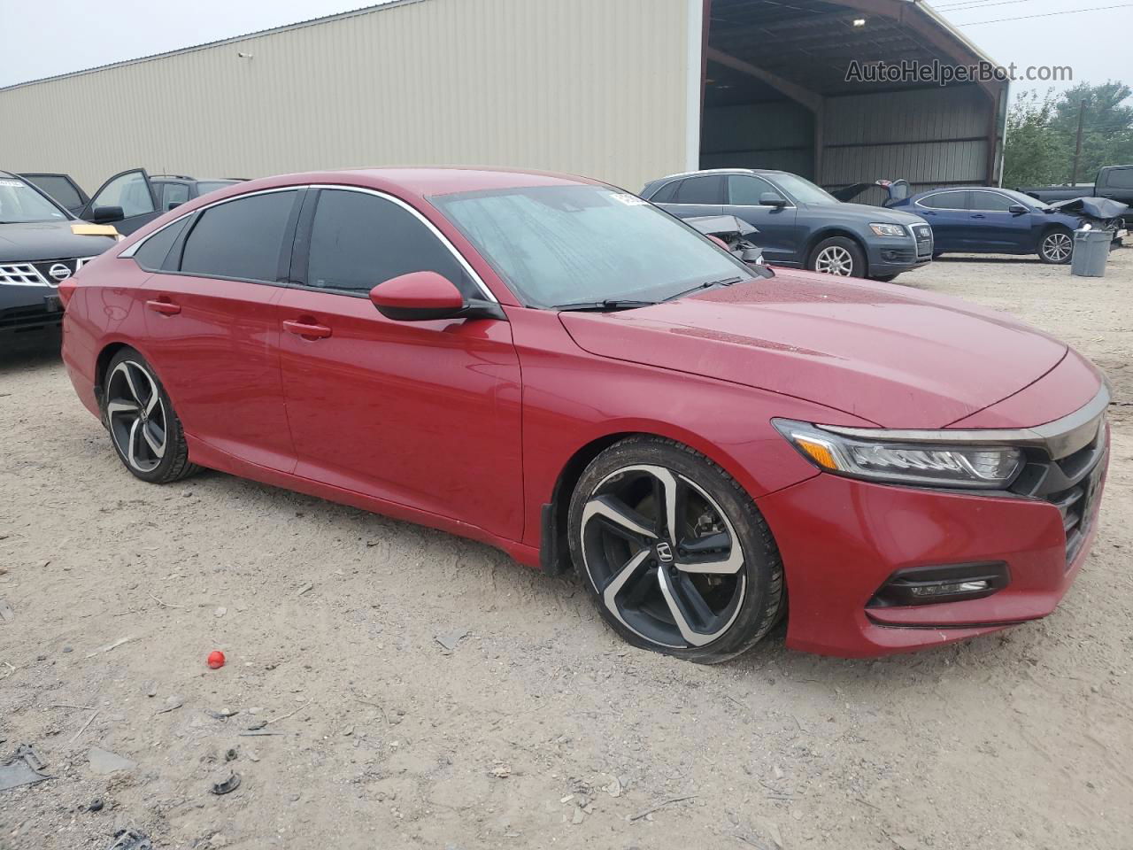 2019 Honda Accord Sport Красный vin: 1HGCV1F39KA034569