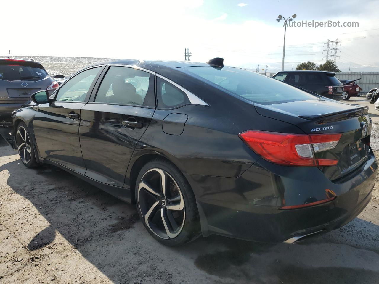 2019 Honda Accord Sport Black vin: 1HGCV1F39KA037309