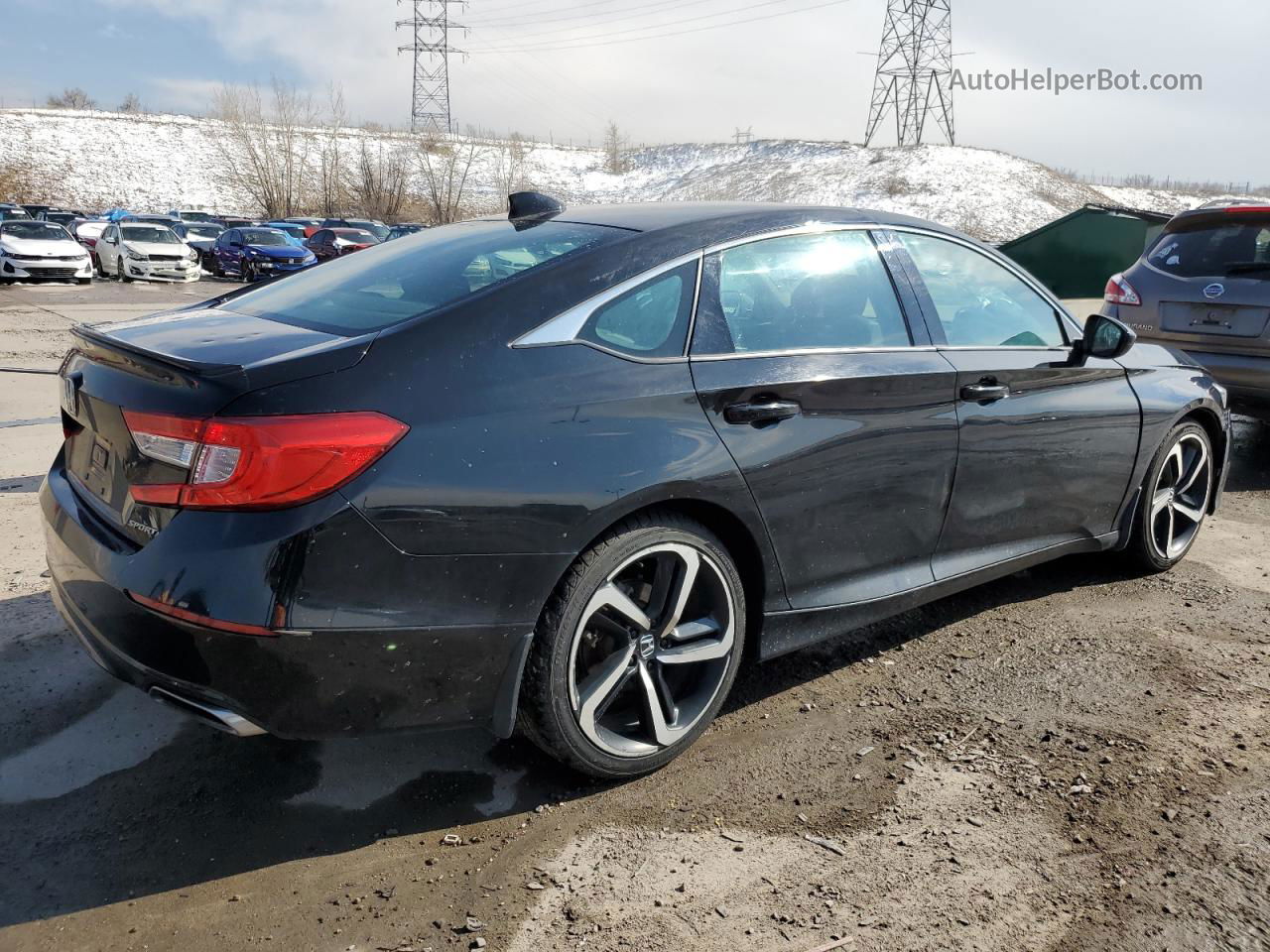 2019 Honda Accord Sport Black vin: 1HGCV1F39KA037309