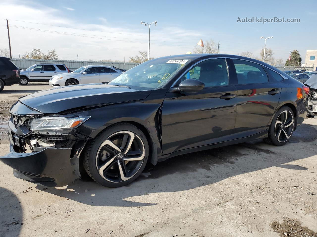 2019 Honda Accord Sport Black vin: 1HGCV1F39KA037309