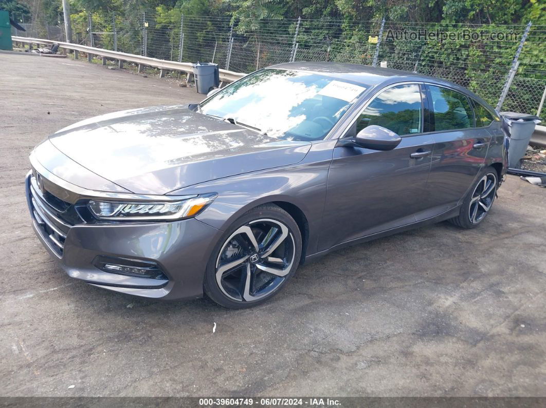 2019 Honda Accord Sport Gray vin: 1HGCV1F39KA039383