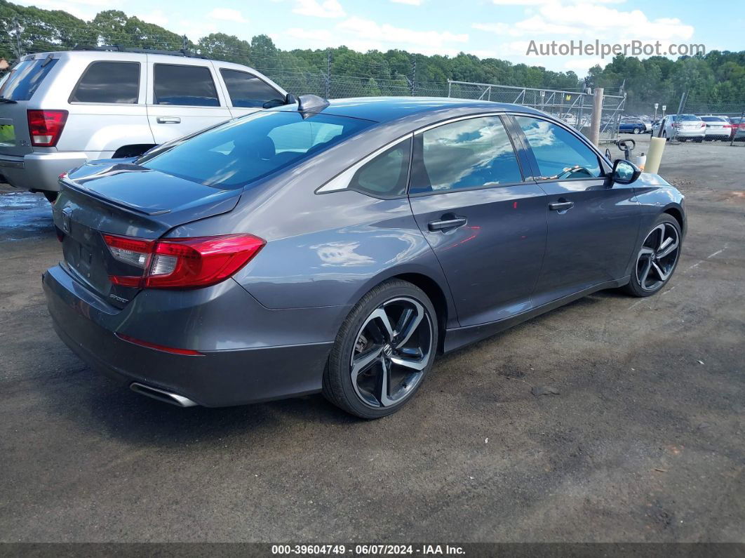 2019 Honda Accord Sport Gray vin: 1HGCV1F39KA039383