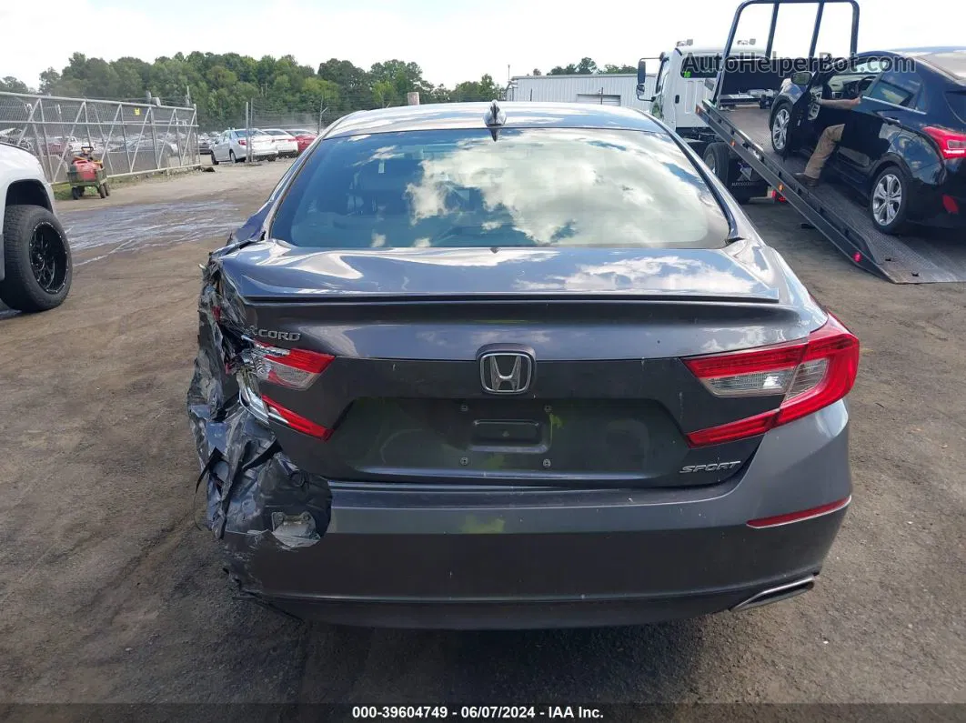 2019 Honda Accord Sport Gray vin: 1HGCV1F39KA039383