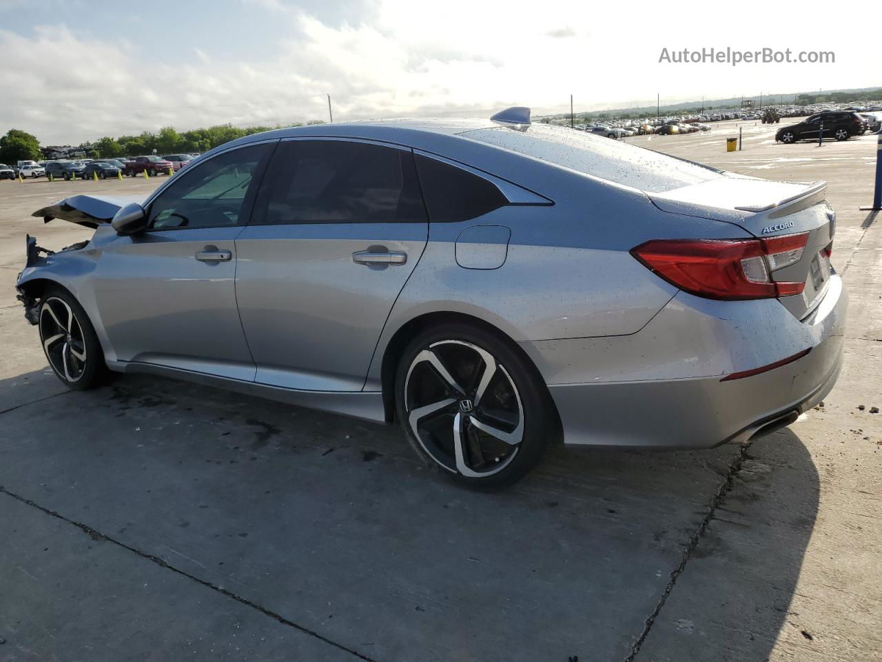 2019 Honda Accord Sport Silver vin: 1HGCV1F39KA043319