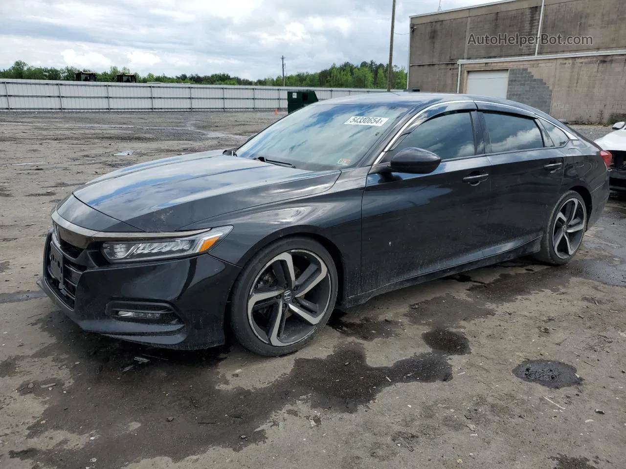 2019 Honda Accord Sport Black vin: 1HGCV1F39KA057608