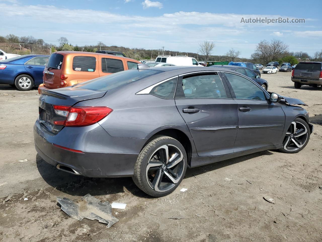 2019 Honda Accord Sport Gray vin: 1HGCV1F39KA061528