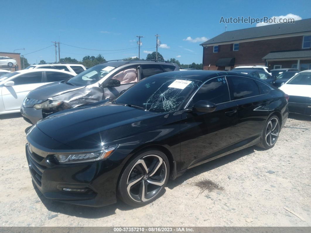 2019 Honda Accord Sedan Sport 1.5t Black vin: 1HGCV1F39KA065885