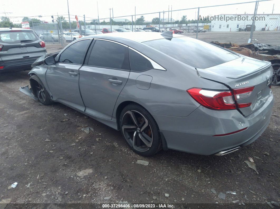 2019 Honda Accord Sedan Sport 1.5t Gray vin: 1HGCV1F39KA071086