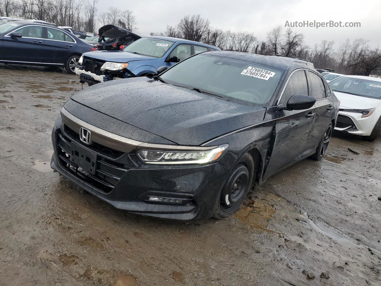 2019 Honda Accord Sport Black vin: 1HGCV1F39KA096621