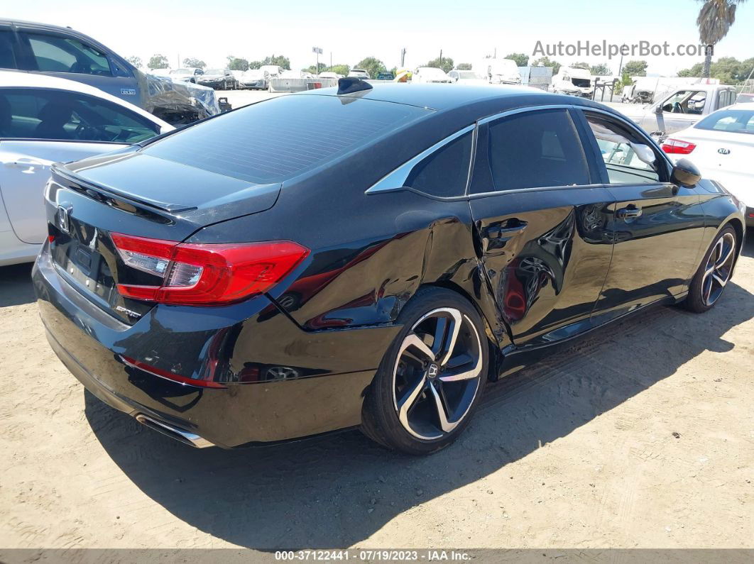 2019 Honda Accord Sport Black vin: 1HGCV1F39KA128855