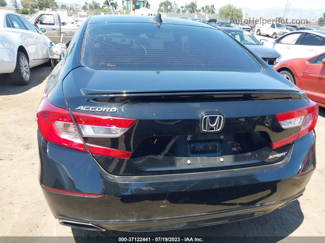 2019 Honda Accord Sport Черный vin: 1HGCV1F39KA128855