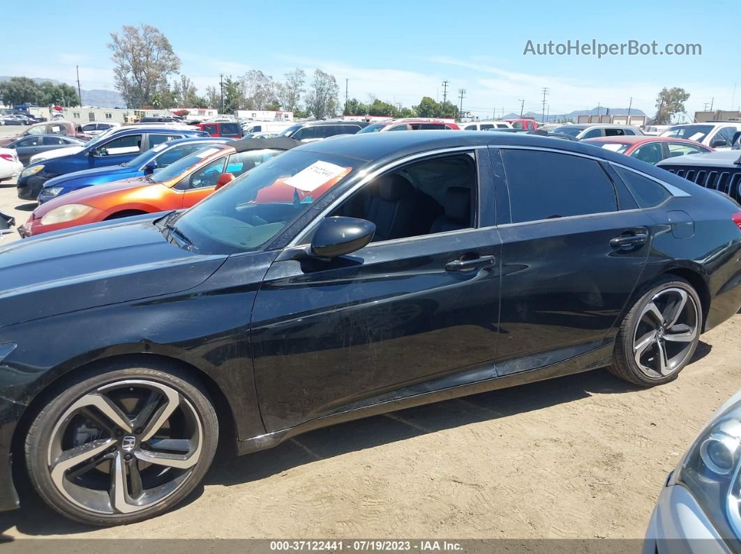 2019 Honda Accord Sport Black vin: 1HGCV1F39KA128855