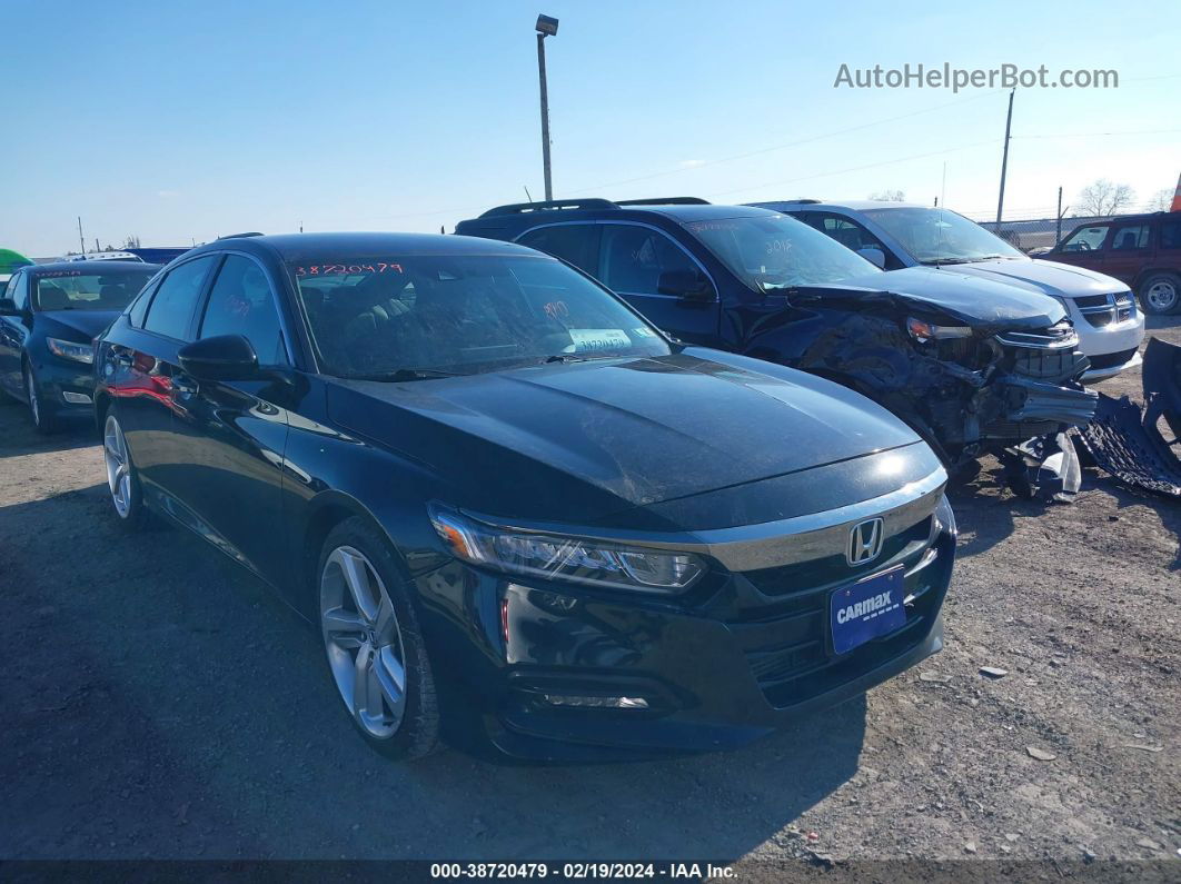 2019 Honda Accord Sport Черный vin: 1HGCV1F39KA131688