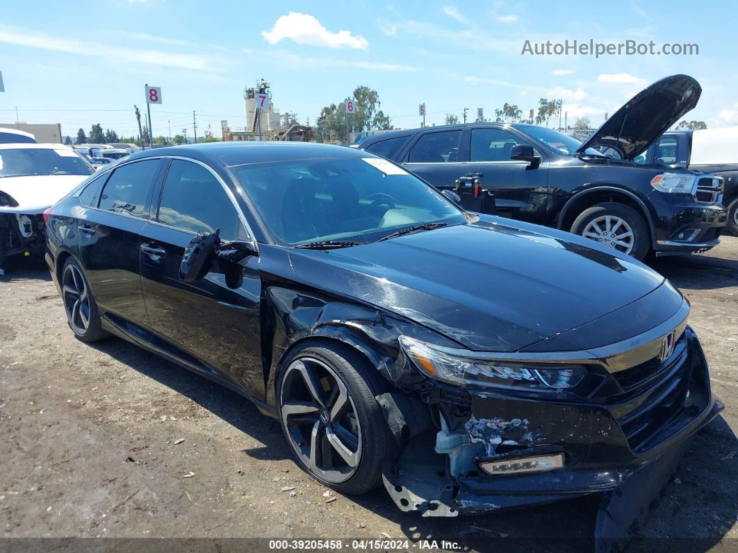 2019 Honda Accord Sport Black vin: 1HGCV1F39KA171186