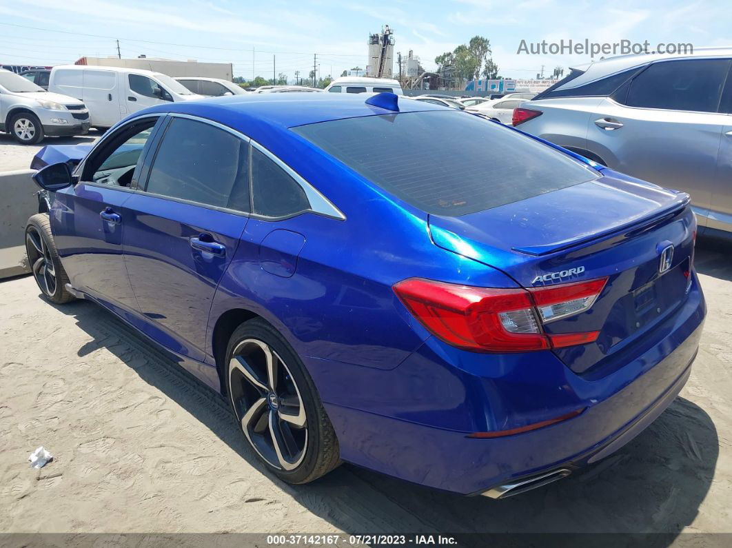 2020 Honda Accord Sedan Sport Синий vin: 1HGCV1F39LA046075