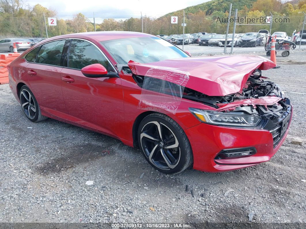 2020 Honda Accord Sedan Sport Red vin: 1HGCV1F39LA068593