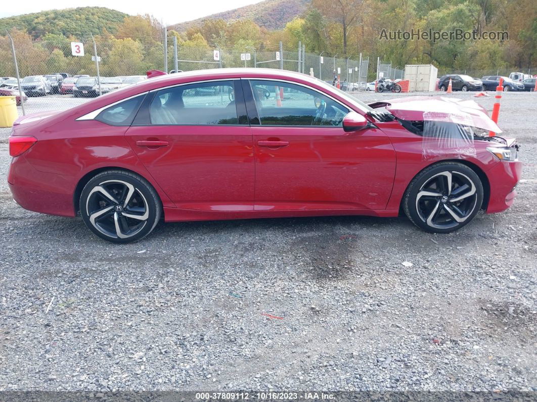 2020 Honda Accord Sedan Sport Red vin: 1HGCV1F39LA068593