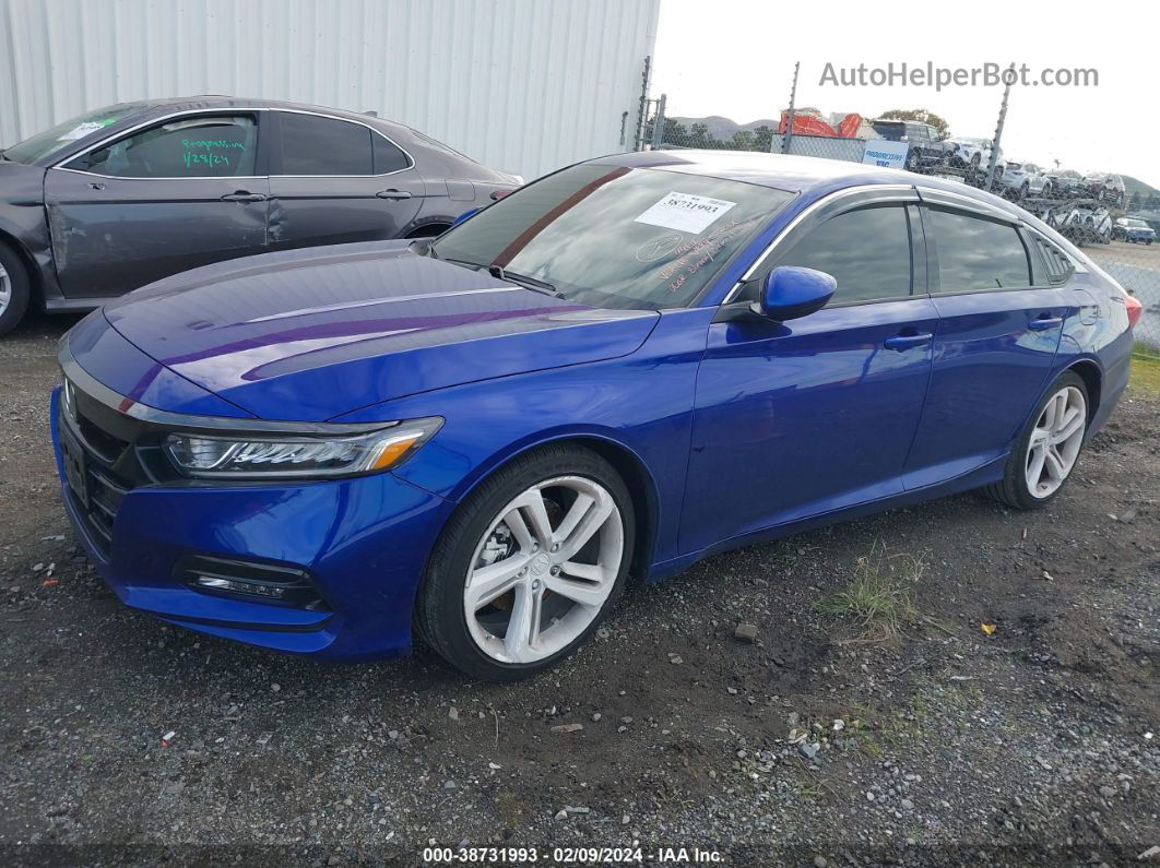 2020 Honda Accord Sport Blue vin: 1HGCV1F39LA073521