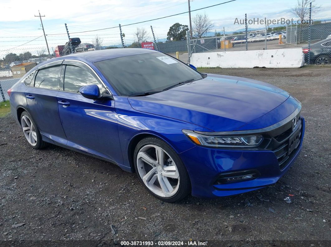 2020 Honda Accord Sport Синий vin: 1HGCV1F39LA073521