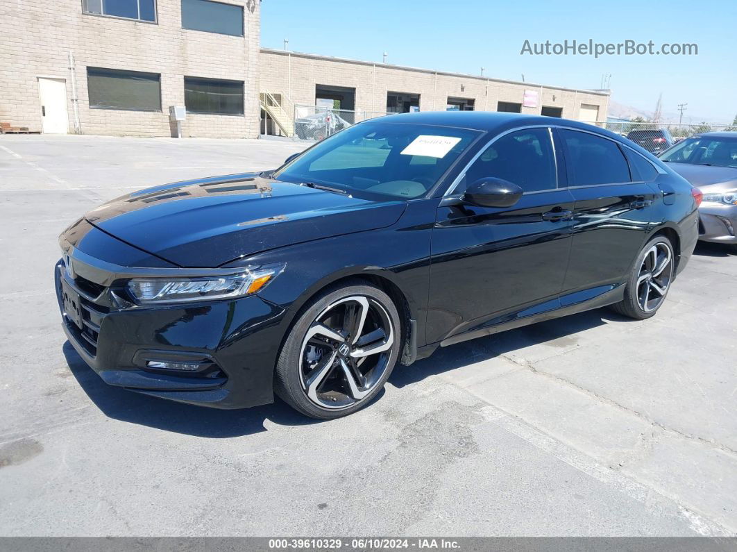 2020 Honda Accord Sport Черный vin: 1HGCV1F39LA118408