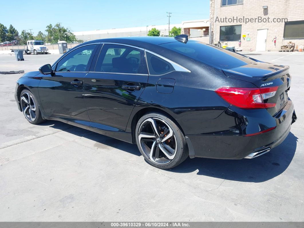 2020 Honda Accord Sport Черный vin: 1HGCV1F39LA118408