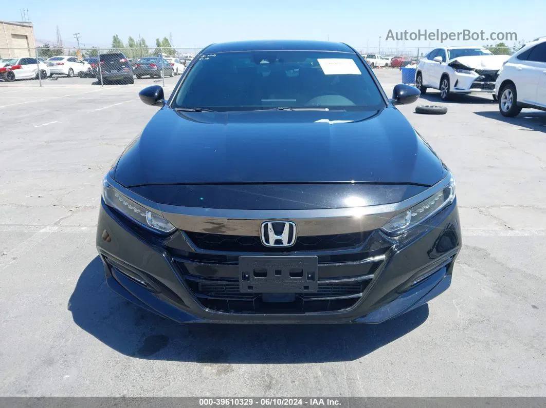 2020 Honda Accord Sport Черный vin: 1HGCV1F39LA118408