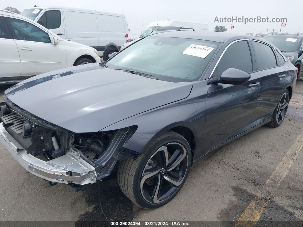 2020 Honda Accord Sport Gray vin: 1HGCV1F39LA132261