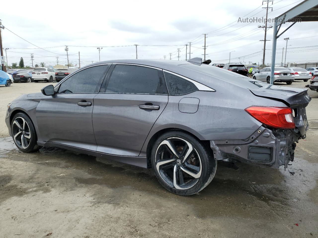 2020 Honda Accord Sport Gray vin: 1HGCV1F39LA137203