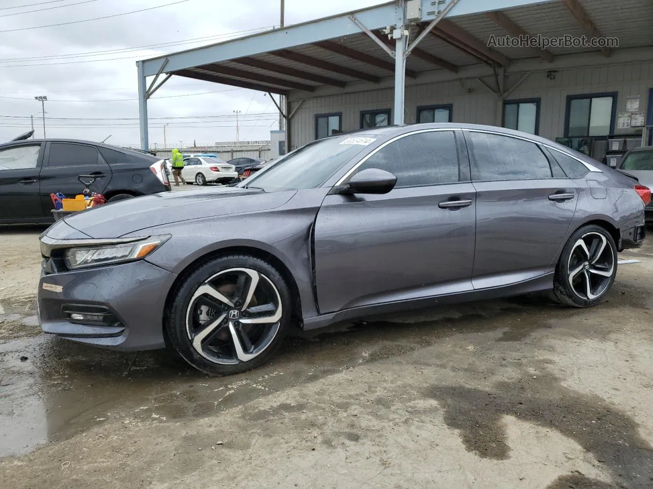 2020 Honda Accord Sport Серый vin: 1HGCV1F39LA137203