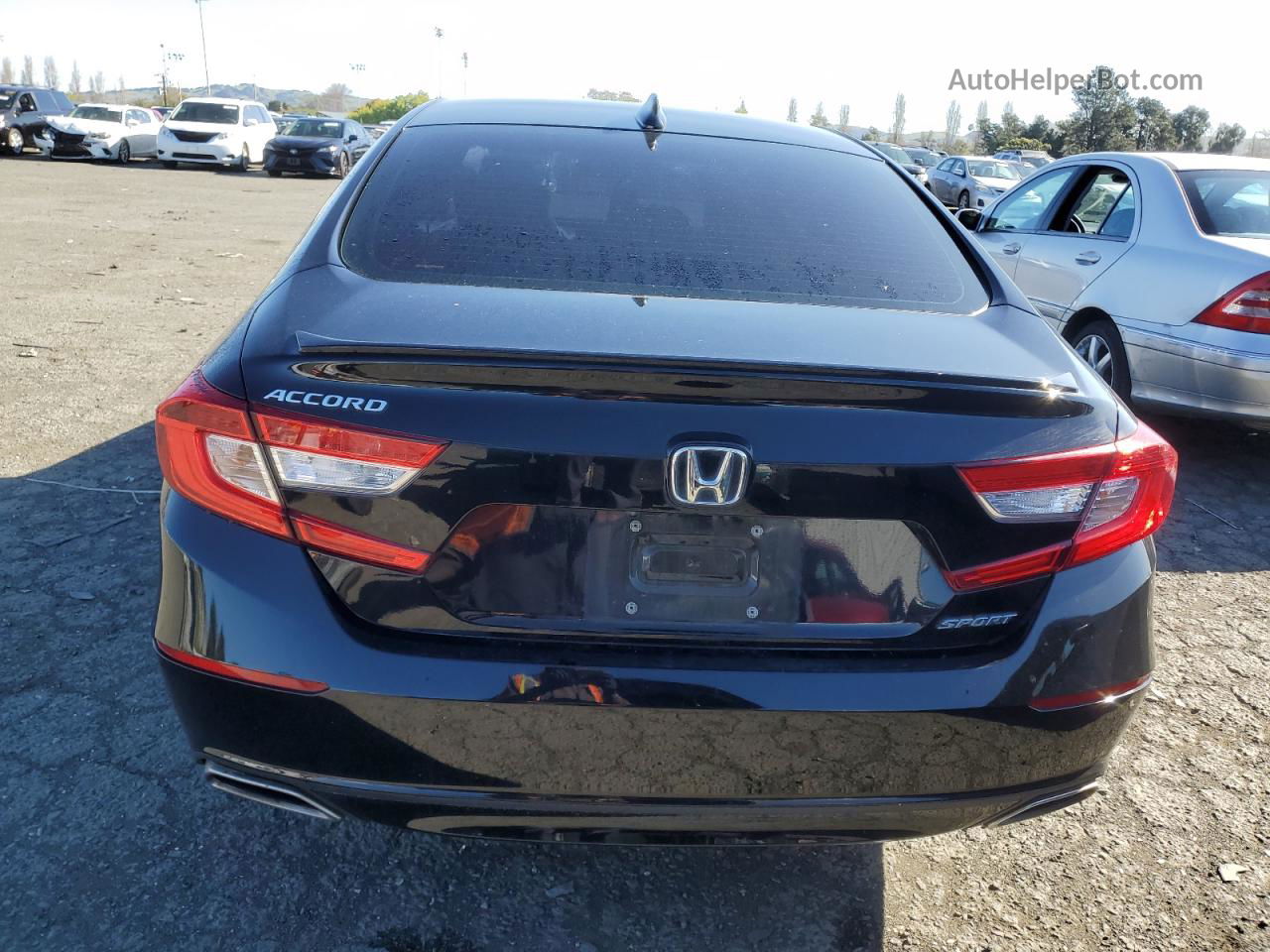 2020 Honda Accord Sport Черный vin: 1HGCV1F39LA139596