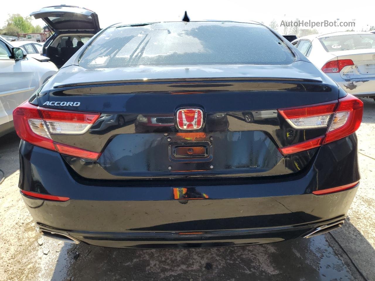 2018 Honda Accord Sport Черный vin: 1HGCV1F3XJA024602