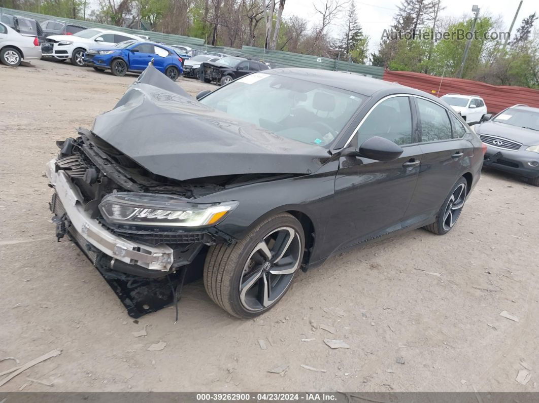 2018 Honda Accord Sport Black vin: 1HGCV1F3XJA036507