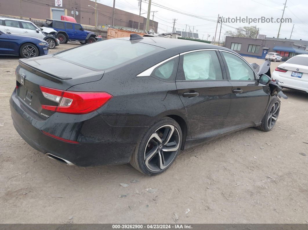 2018 Honda Accord Sport Black vin: 1HGCV1F3XJA036507