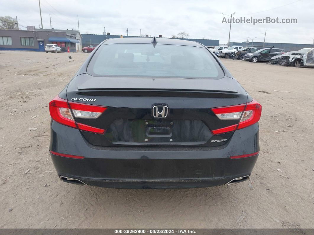 2018 Honda Accord Sport Black vin: 1HGCV1F3XJA036507