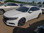 2018 Honda Accord Sport White vin: 1HGCV1F3XJA092575