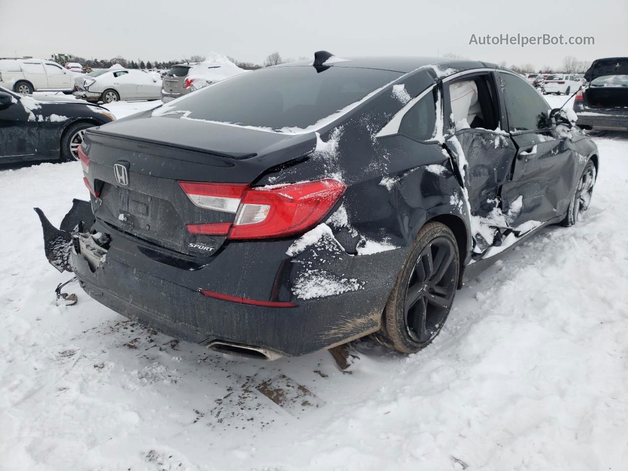 2018 Honda Accord Sport Black vin: 1HGCV1F3XJA126062