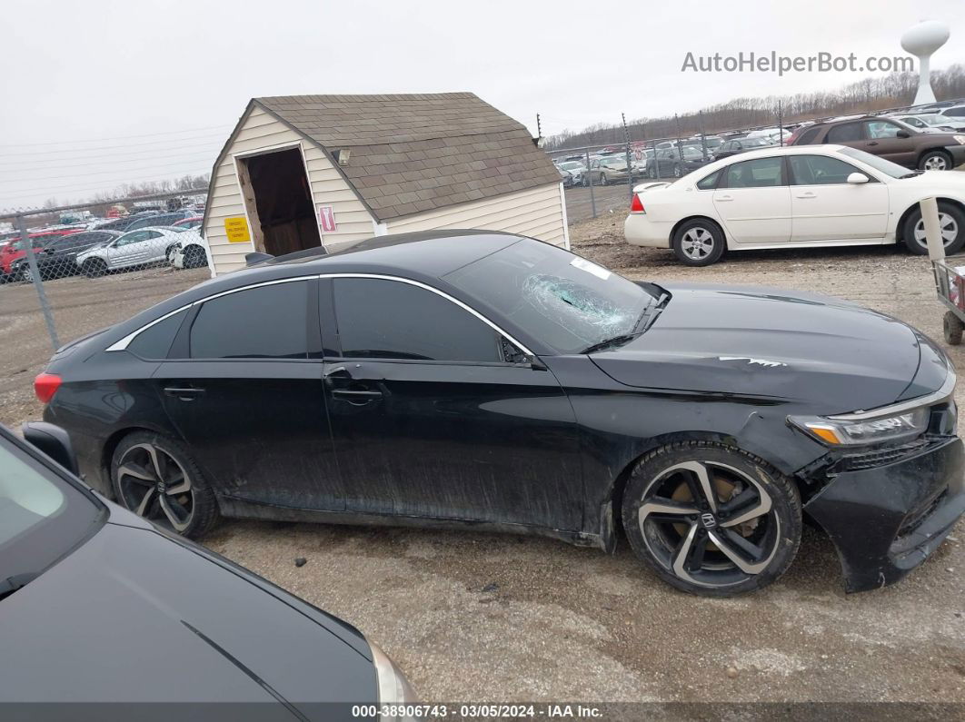 2018 Honda Accord Sport Black vin: 1HGCV1F3XJA142617