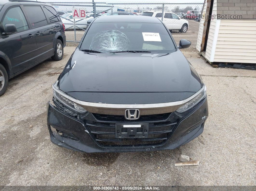 2018 Honda Accord Sport Black vin: 1HGCV1F3XJA142617