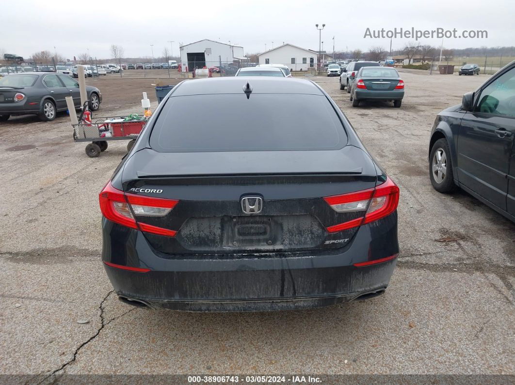 2018 Honda Accord Sport Black vin: 1HGCV1F3XJA142617